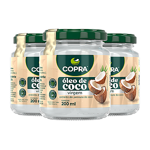 Kit 3 Óleo de Coco Virgem Copra 200ml