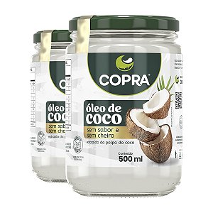 Kit 2 Óleo de Coco Sem Sabor Copra 500ml
