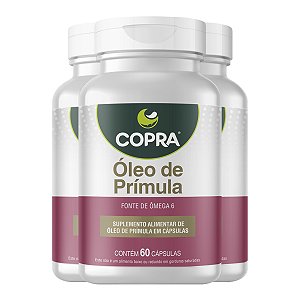 Kit 3 Óleo de Prímula Copra 60 Cápsulas