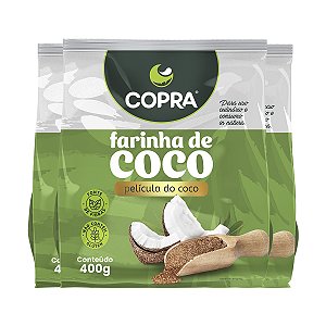 Kit 3 Farinha de Coco Copra 400g