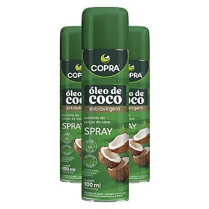Kit 3 Óleo de Coco Extra Virgem Copra Spray 100ml