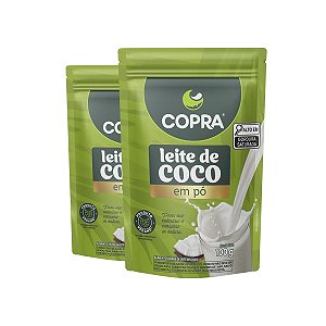Kit 2 Leite de Coco em Pó Copra Vegano 100g