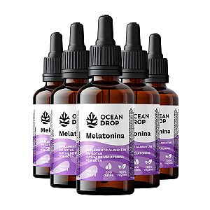 Kit 5 Melatonina em Gotas Ocean Drop Vegana 30ml