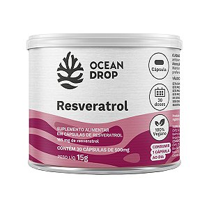 Resveratrol Ocean Drop Vegano 30 Cápsulas