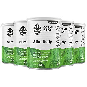 Kit 5 Slim Body Ocean Drop Vegano 120 Cápsulas