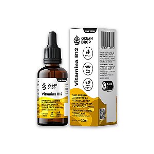 Vitamina B12 em Gotas Ocean Drop 20ml Sabor Frutas Vermelhas