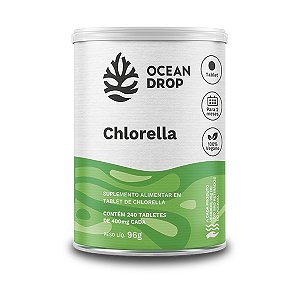 Chlorella Ocean Drop Vegana 240 Tabletes