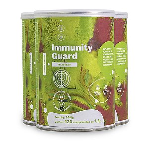 Kit 3 Immunity Guard Imunidade Ocean Drop 120 Comprimidos