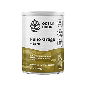 Feno Grego + Boro Ocean Drop Vegano 120 Cápsulas