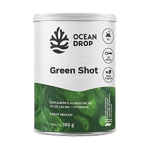 Green Shot Ocean Drop Vegano 180g Sabor Abacaxi