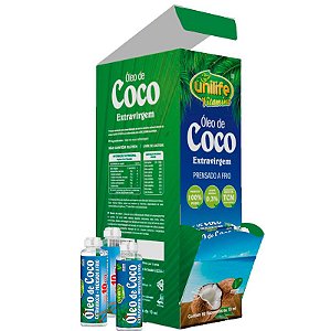Óleo de Coco Extra Virgem com 60 Flaconetes 10ml Unilife 600ml