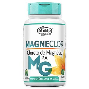 Cloreto de Magnésio P.A Magneclor Unilife 120 Cápsulas