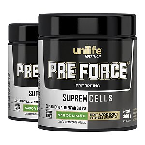 Kit 2 Pre Force Limão 300g Unilife