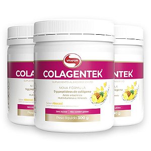 Kit 3 Colágeno hidrolisado Colagentek da Vitafor