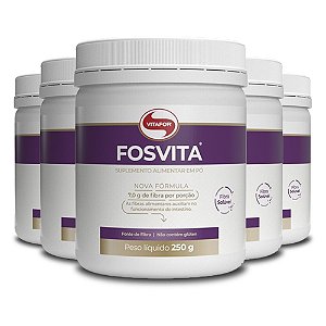 Kit 5 Fosvita Regulador intestinal Vitafor 250g