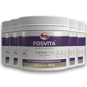 Kit 5 Fosvita Vitafor Fibras Alimentares 250g