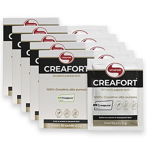 Kit 5 Creafort Creatina Creapure Vitafor 30 Sachês 3g