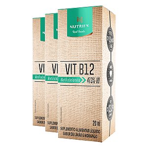 Kit 3 Vitamina B12 Nutrify 20ml