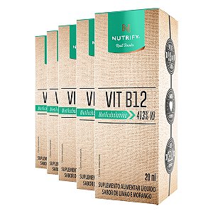 Kit 5 Vitamina B12 Nutrify 20ml