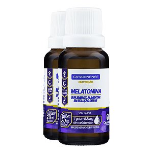 Kit 2 Melatonina Catarinense Sem Sabor 20ml