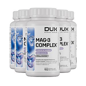 Kit 5 Mag 3 Complex Dux Frasco 90 Capsulas
