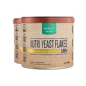 Kit 2 Levedura Nutricional Nutri Yeast Flakes Nutrify 100g