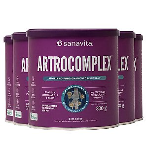 Kit 5 Colágeno ArtroComplex Treinamento 330g