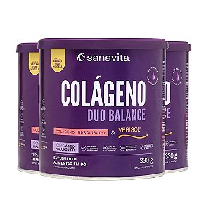 Kit 3 Colágeno Duo Treinamento Hibiscus e Frutas Roxas 330g