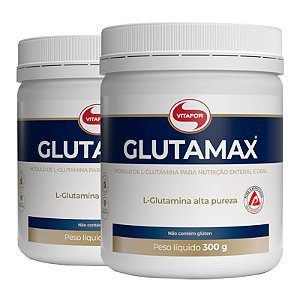 Kit 2 Glutamina Glutamax em pó vitafor 300g