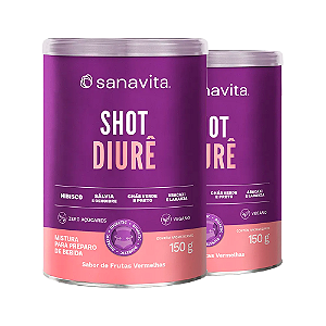 Kit 2 Shot Diurê Treinamento Frutas Vermelhas 150g