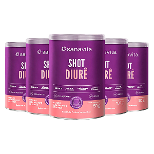 Kit 5 Shot Diurê Treinamento Frutas Vermelhas 150g