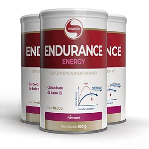 Kit 3 Endurance Energy Palatinose Vitafor 300g