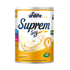 Kit 2 Suprem Soy Unilife Bebida de Soja Sabor Baunilha 300g