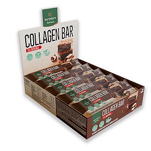 Collagen Bar Nutrify Barra de proteína Brownie Chocolate 10Und