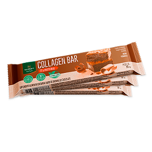 Kit 3 Collagen Bar Nutrify Barra de proteína Brownie Chocolate