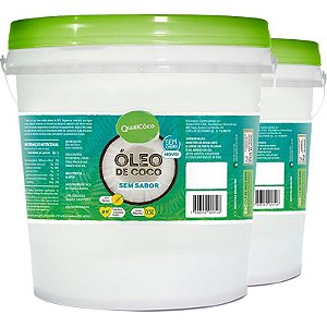 Kit 2 Óleo de Coco Sem Sabor Qualicoco 3 litros virgem