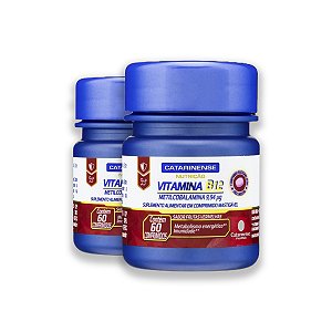 Kit 2 Vitamina B12 Catarinense Frutas Vermelhas 60 Comprimidos