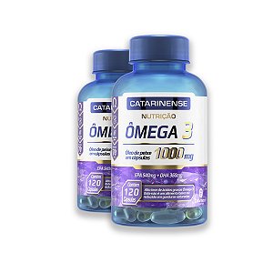 Kit 2 Ômega 3 1000mg Catarinense 120 Cápsulas