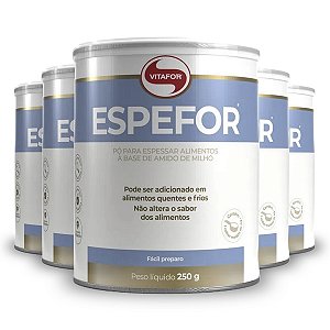 Kit 5 Espefor Espessante em pó 250g Vitafor