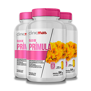 Kit 3 Óleo de Prímula ClinicMais 60 Cápsulas