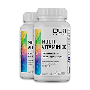 Kit 2 Multivitamínico Esportivo Dux 90 Cápsulas Sem Sabor