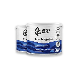 Kit 2 Trio Magnésio 60 Cápsulas Ocean Drop