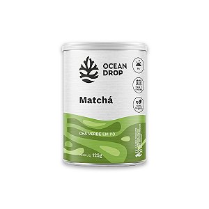 Matchá em pó Chá Verde Ocean Drop Vegano 125g