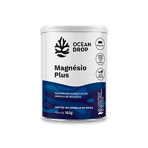 Magnésio Plus 4 magnésios Ocean Drop Vegano 180 Cápsulas