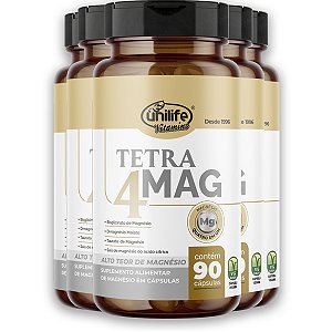 Kit 5 Tetra 4 Mag Unilife 90 Cápsulas