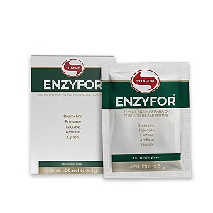 Enzyfor Enzimas Digestivas Vitafor 3g 30 Sachês