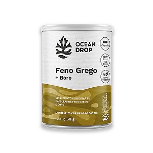Feno Grego e Boro Ocean Drop 120 Cápsulas