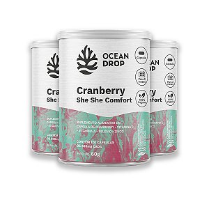 Kit 3 Cranberry Ocean Drop 120 Cápsulas
