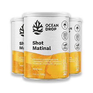 Kit 3 Shot Matinal Sabor Limão Ocean Drop 150g