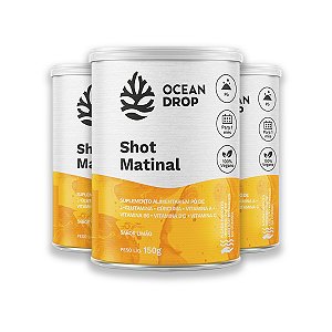 Kit 3 Shot Matinal Sabor Limão Ocean Drop 150g